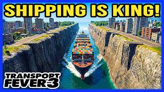 City SACRIFICED on the Altar of GLOBAL SHIPPING! - Transport Fever 3 Tips & Tricks