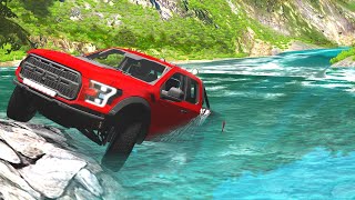 Cars vs Deep Water 10# -  BeamNG Drive