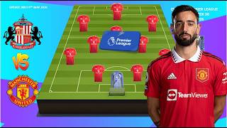 SUNDERLAND VS MANCHESTER UNITED ~ TODAY MATCH MAN UNITED POSSIBLE LINEUP PREMIER LEAGUE WEEK 36 2026