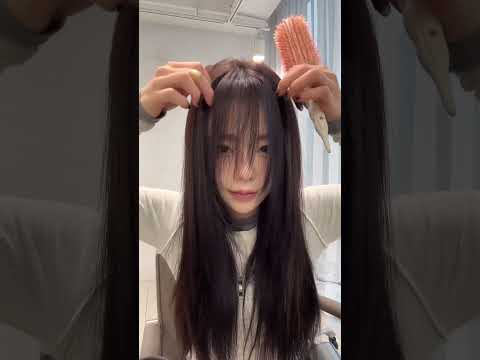 휘는 앞머리 잡고 시스루뱅 스타일링까지 완벽꿀팁