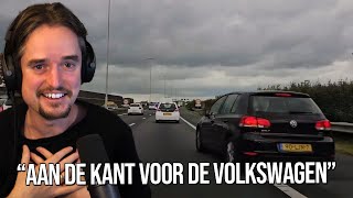 "Aan de kant voor de Volkswagen" op Dashcams