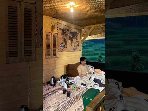 Tidur nyenyak meskipun diluar rumah sedang turun hujan #halamanbelakangkebon