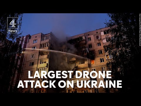 Russia strikes Ukraine’s cabinet building in largest aerial attack