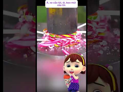 Tiểu Bảo và Miu Miu đứng nhìn xe bị máy nghiền cuốn vào #HoatHinhLongTieng #HoatHinhVuiNhon #shorts