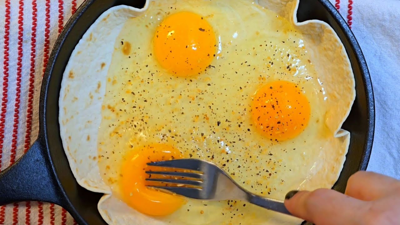 Add eggs to a tortilla for an AMAZING meal - Egg Tortilla Bake Recipe
