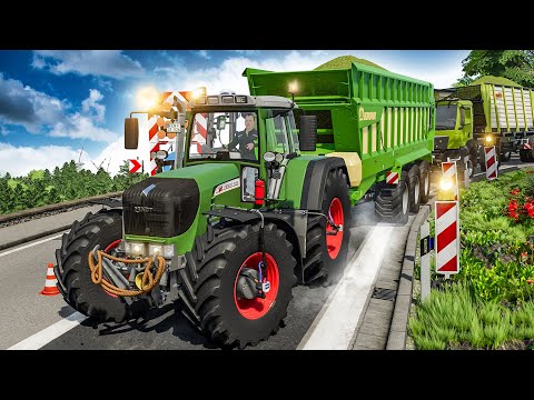 Abfahrerkolonne bei der Grünroggen-Ernte: Der Häcksler wartet! | FARMING SIMULATOR 22 2/3