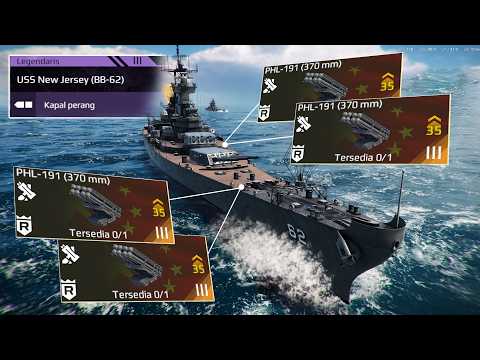USS <strong>New</strong> Jersey + PHL-191 = COMBO HARAM! Battleship Musuh <strong>Auto</strong> KO! 🔥 - Modern Warships