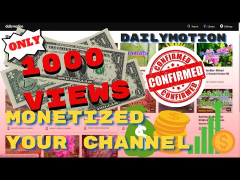(PART 2) How to Earn Money On Dailymotion, JUST 1000 VIEWS and MONETIZED your CHANNEL (CONFIRMED)