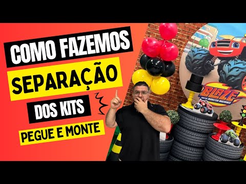 Como SEPARAMOS nossos KITS PEGUE E MONTE - 2025 (Todo processo de Separação de Materiais)