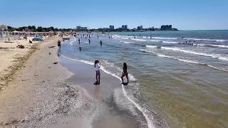 YouTube video thumbnail: Even at the Beach, it's Hard for Russians to Escape the war