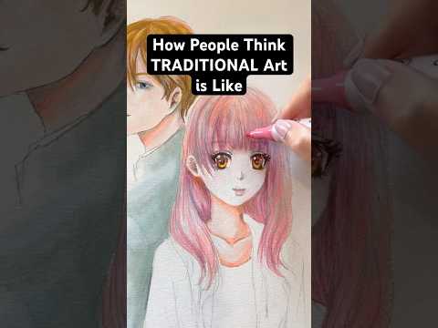 How People Think TRADITIONAL Art is Like #drawing #art #artskills #artlovers #fypage #artcommunity