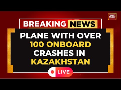 Azerbaijan Airlines Plane with Over 100 Aboard Crashes in Kazakhstan’s Aktau City | India Today LIVE