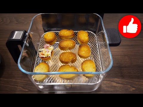 Самые Вкусные горячие бутерброды - брускетты! Яркие, Хрустящие. Лучшая Закуска - Завтрак в аэрогриле