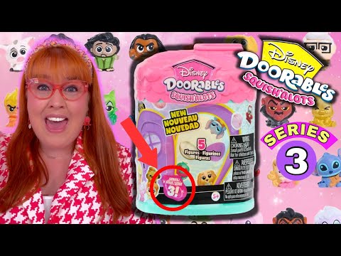 UNBOXING Disney Doorables SQUISH'ALOTS Series 3!!!! 💜