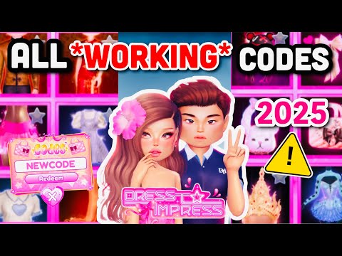 *NEW CODES* ALL WORKING CODES IN DRESS TO IMPRESS (2025 JULY)