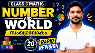 Class 5 Maths Onam Exam | NUMBER AND WORLD | സംഖ്യാലോകം | Chapter Revision in 20 Min