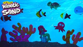 Underwater World with Kinetic Sand 🪼🌊🦭🐚🪸 | Sea Animals, Play,  Sand Crafts and MUCH More!