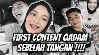 FIRST CONTENT QADAM SEBELAH TANGAN !!! TIQAH NAK BUBAR !!!