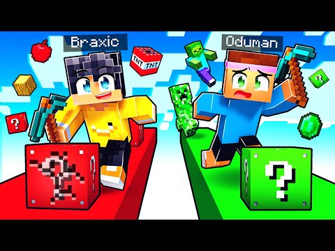 Er bringt MICH zum AUSRASTEN im Lucky Block Race.. (geht schief) in Minecraft!