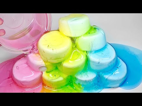 💝구독자 10만 특집👑 / 천사점토 10통과 혼합액괴 섞기 🌈 / 구질구질
