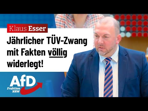 Jährlicher TÜV-Zwang mit Fakten völlig widerlegt! – Klaus Esser (AfD)
