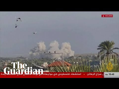 Footage shows explosion that reportedly killed 21 Israeli soldiers in Gaza