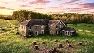 Huge ABANDONED $40M Mansion HIDDEN on 99 Acres | OSTRICH Farm