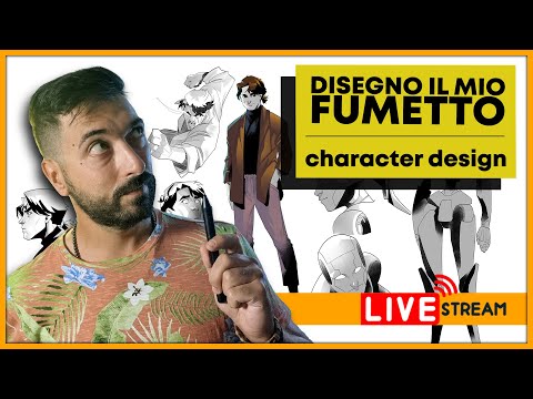 Come DISEGNO un CHARACTER DESIGN del mio FUMETTO