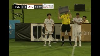 David Mejia with Atlanta United 2 vs Tulsa