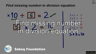 Find missing number in division equation