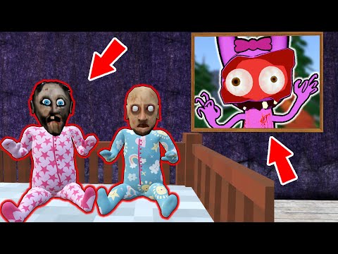 Granny and Grandpa vs Scary Pinki || incredibox sprunki - funny horror animation (p.343 new)