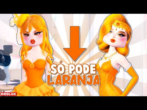 SÓ PODE USAR LARANJA NO DRESS TO IMPRESS!! 🧡