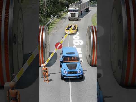 Unlucky Cars vs Bollards – BeamNG.drive