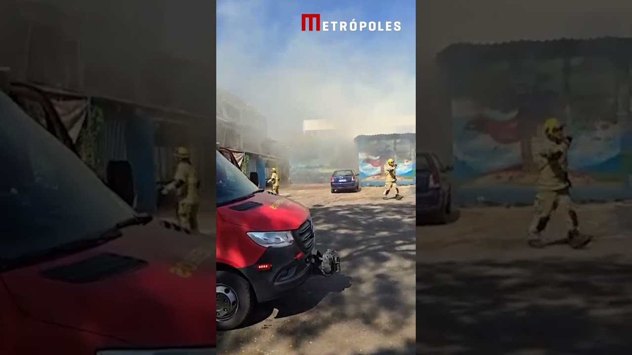 Supermercado pega fogo e assusta moradores no DF YouTube