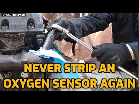 HOW TO REMOVE AN OXYGEN SENSOR WITHOUT STRIPPING IT