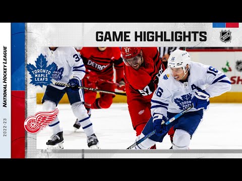 Maple Leafs @ Red Wings 11/28 | NHL Highlights 2022