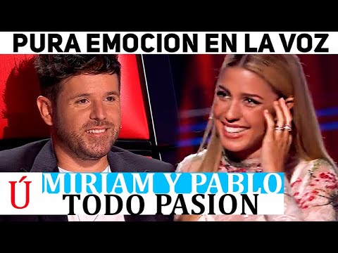 ¡Se comen con la mirada! El encuentro de Miriam y Pablo López en La Voz lleno de ternura