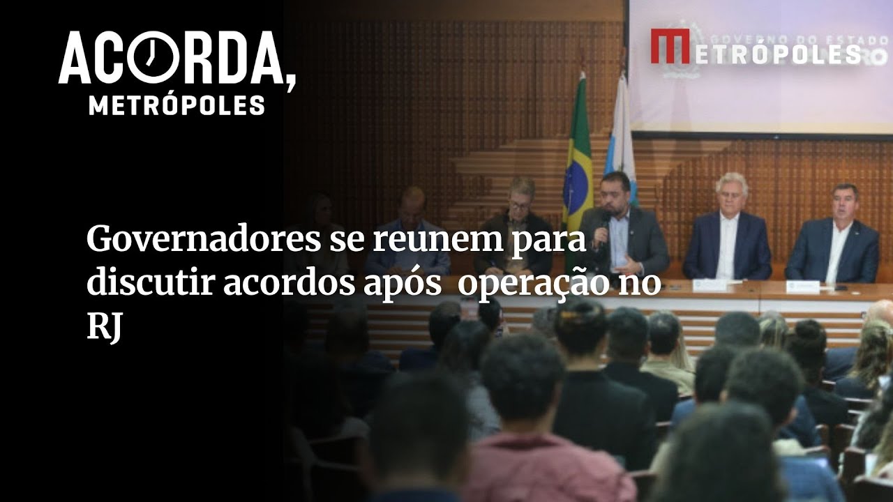 Claudio Castro e governadores aliados lançam consórcio da paz e criticam Lula após operação no RJ  TV Online Claudio Castro e governadores aliados lançam consórcio da paz e criticam Lula após operação no RJ