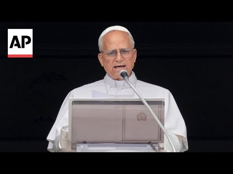 YouTube video thumbnail: Pope Leo XIV Calls for International Diplomacy to 'Silence the Weapons'