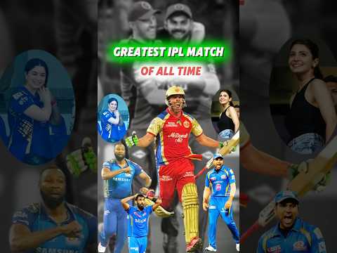 Greatest IPL Match of all time MI vs RCB 🥶 #cricket  #ipl