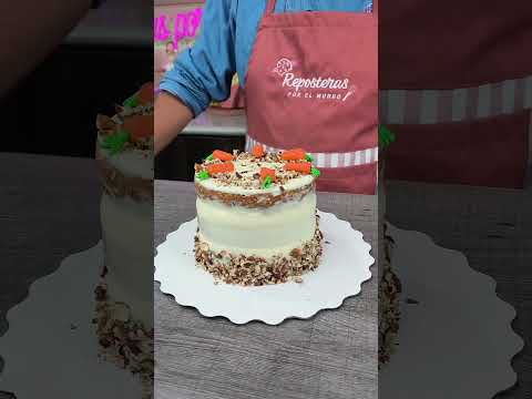 Torta de Zanahoria 🐰🥕🥰  #viralvideo  #cake  #viralshort  #pasteleria  #fypシ゚