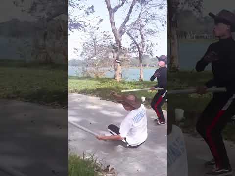 Solo võ thuật tự vệ thực chiến gậy ngắn đường phố #vothuat #martialarts #defence #loitrankarate