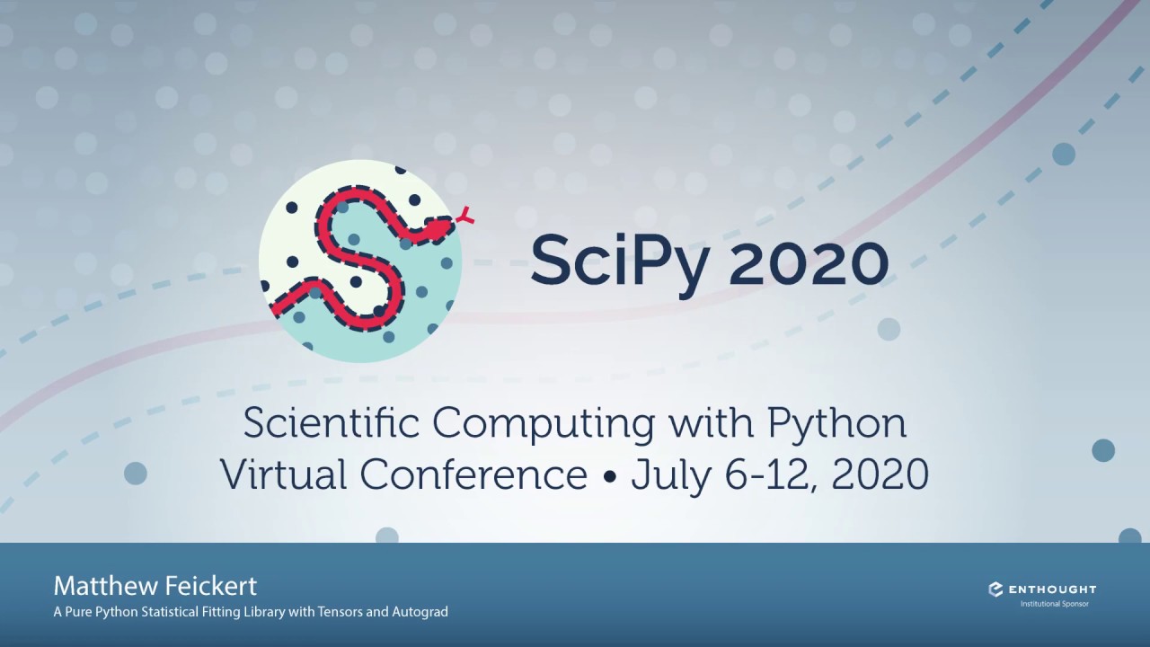 SciPy 2020 talk YouTube