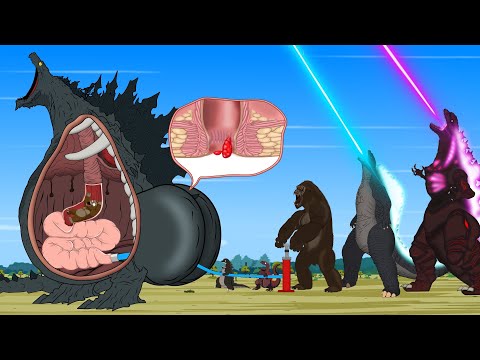 Rescue SHIN GODZILLA EARTH From GODZILLA & KONG: The Battle Against Digestive System #5 - FUNNY