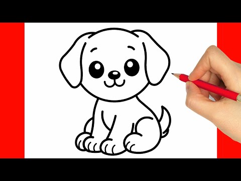 CÓMO DIBUJAR UN PERRO FACIL