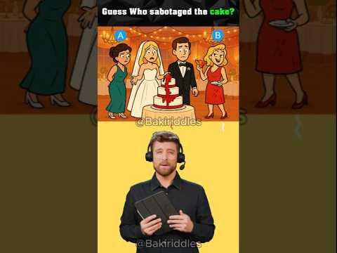Who Sabotaged the Cake? #logicpuzzles #brainteasers #riddle #viralshorts #viral #short