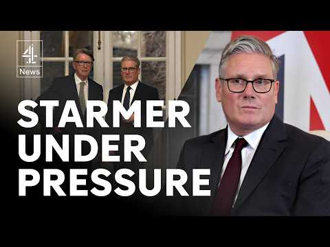 YouTube video thumbnail: UK PM Starmer Under Pressure Over Mandelson Epstein Revelations