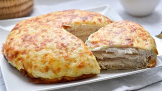 Pastel de pollo con tortillas de trigo😋😋
