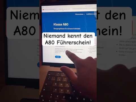 Niemand kennt den A80 Führerschein! #fy #A80 #Führerschein #motorrad
