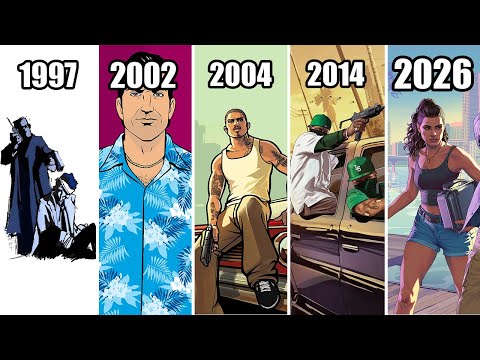 Evolution of ARTWORKS (1997 - 2026) GTA Games